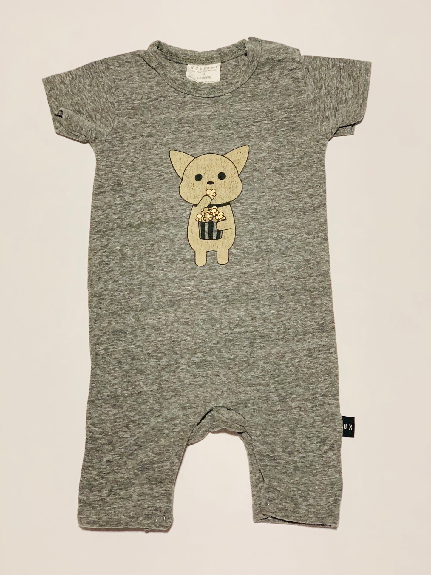 Grey cat romper - Size 0
