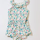 Floral romper - Size 6-9 months