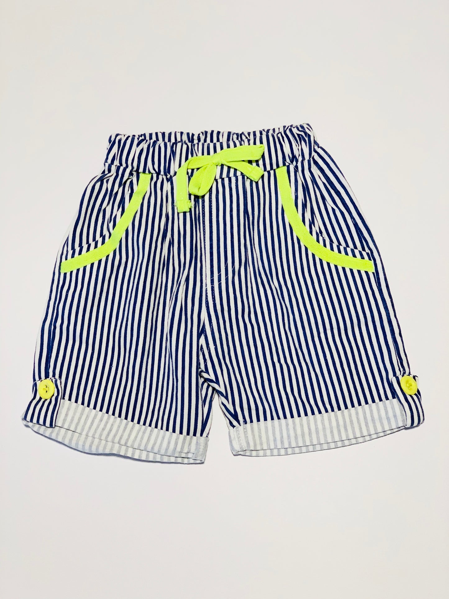 Blue striped shorts - Size 2