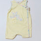 Yellow striped romper - Size 00
