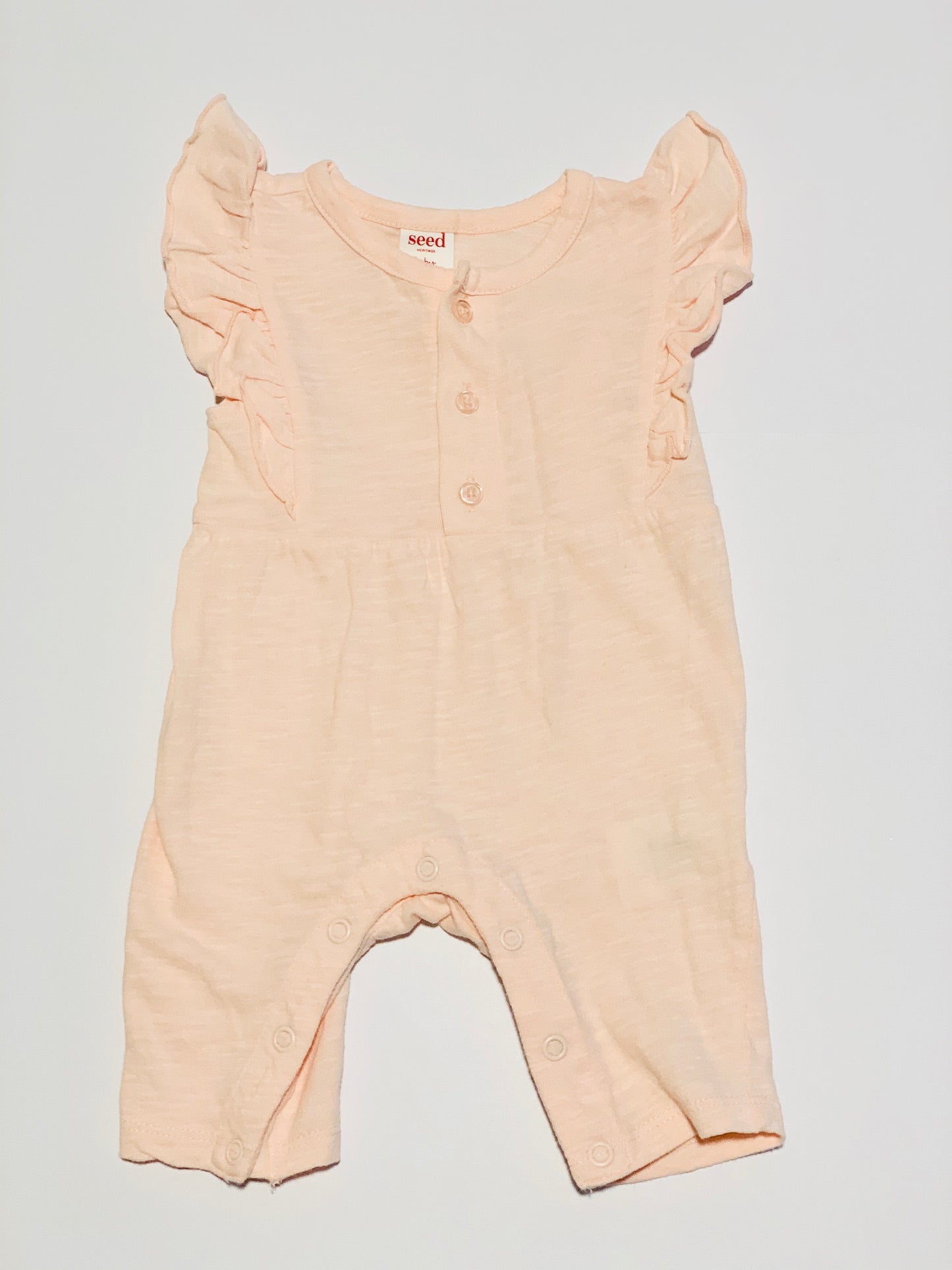 Ruffle sleeve romper - Size 0000