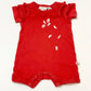 Red applique romper - Size 000