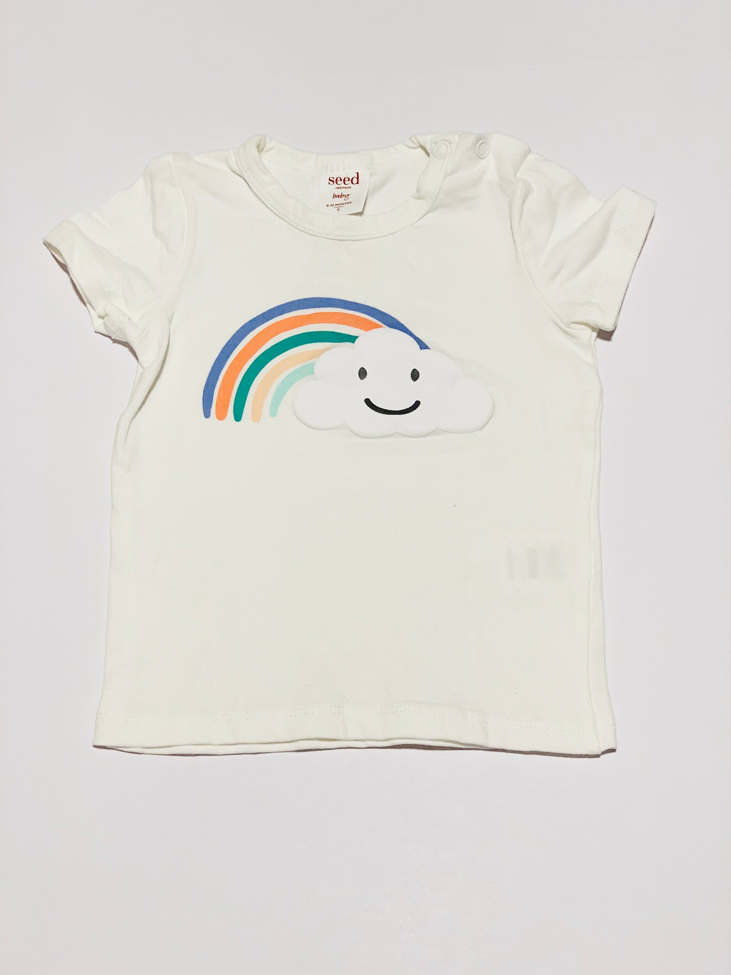 Rainbow cloud tee - Size 0
