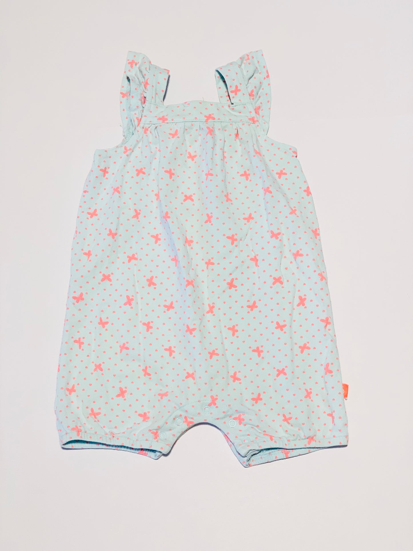 Pink butterflies romper - Size 1