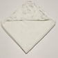 White hooded bath towel
