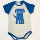 Blue dog bodysuit - Size 1