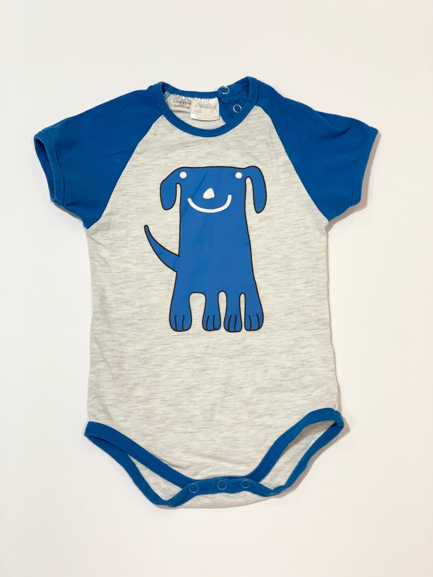 Blue dog bodysuit - Size 1