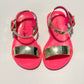 Pink and gold sandals - Size 24