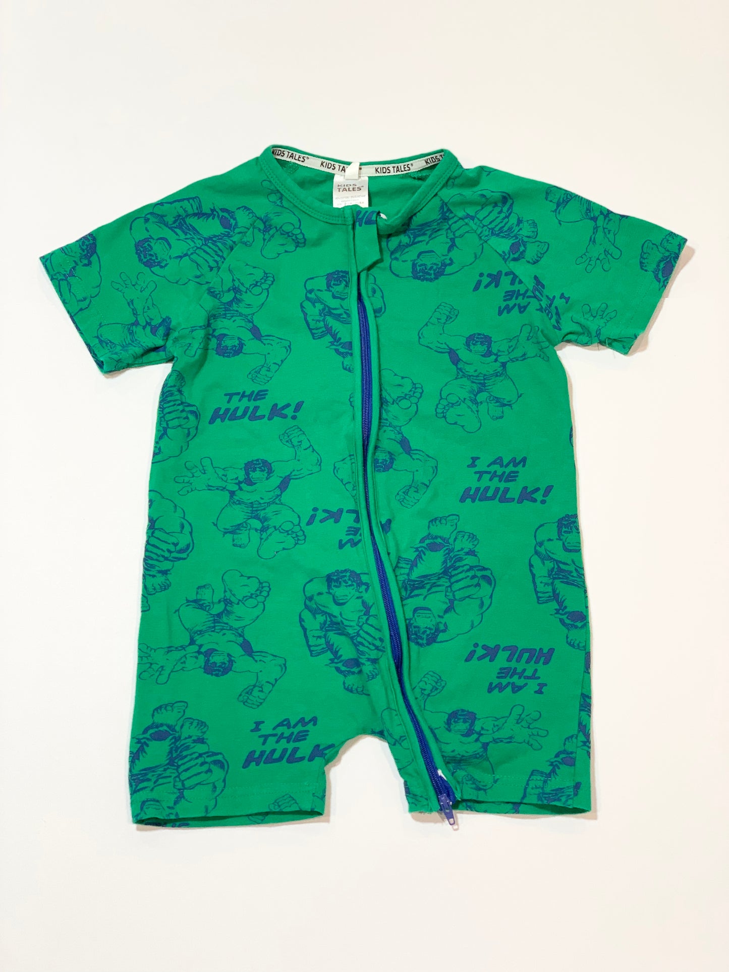 Hulk zip romper - Size 2