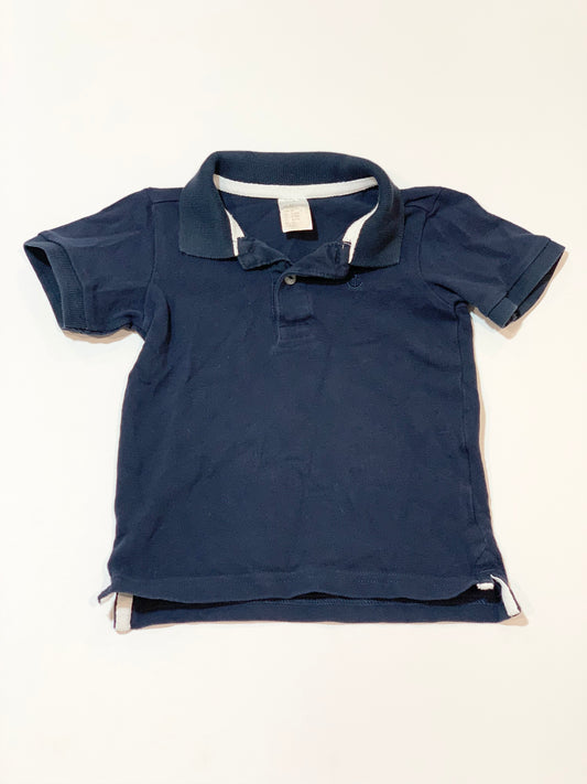 Navy polo - Size 9-12 months