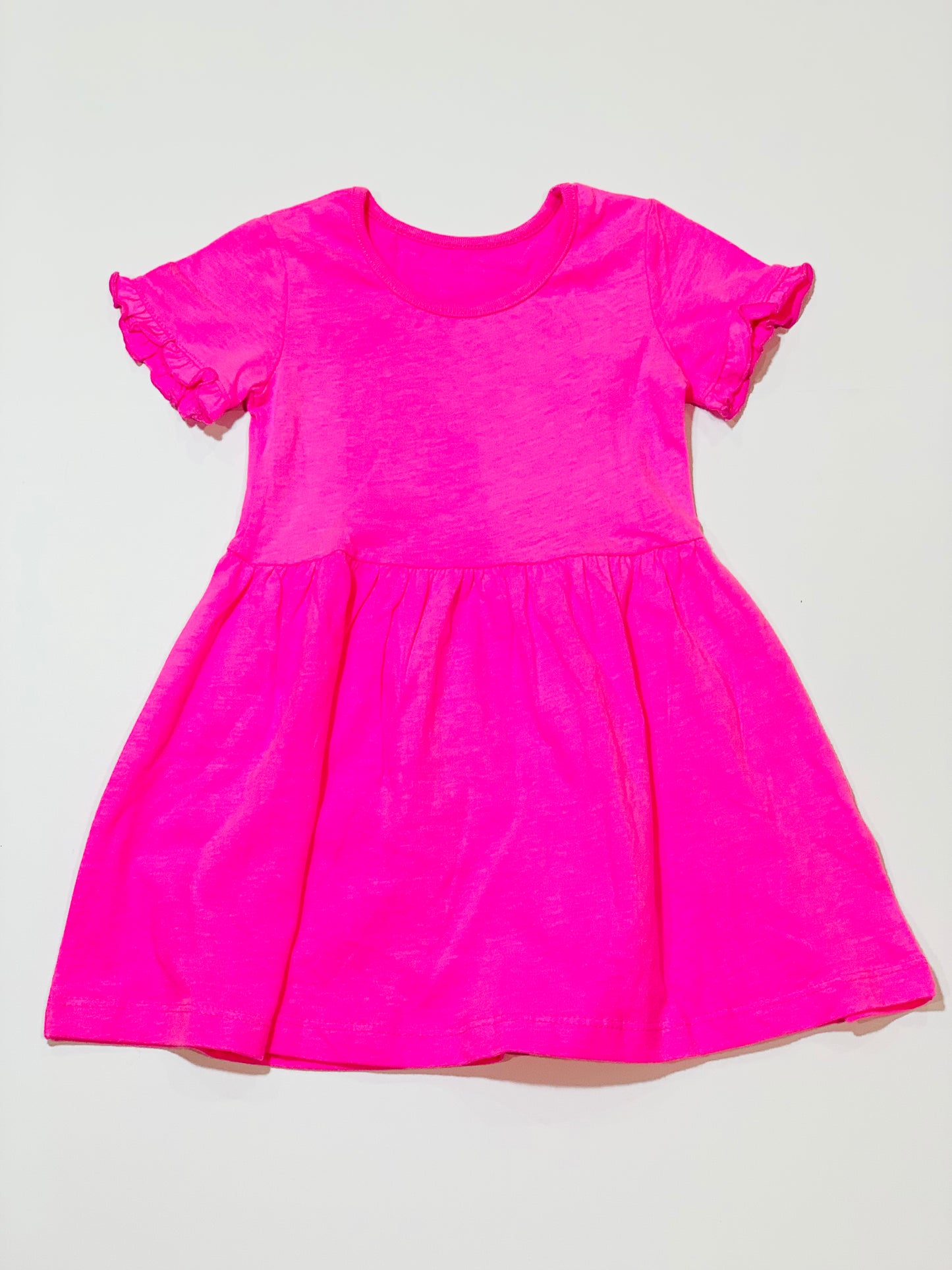 Pink jersey dress - Size 2-3