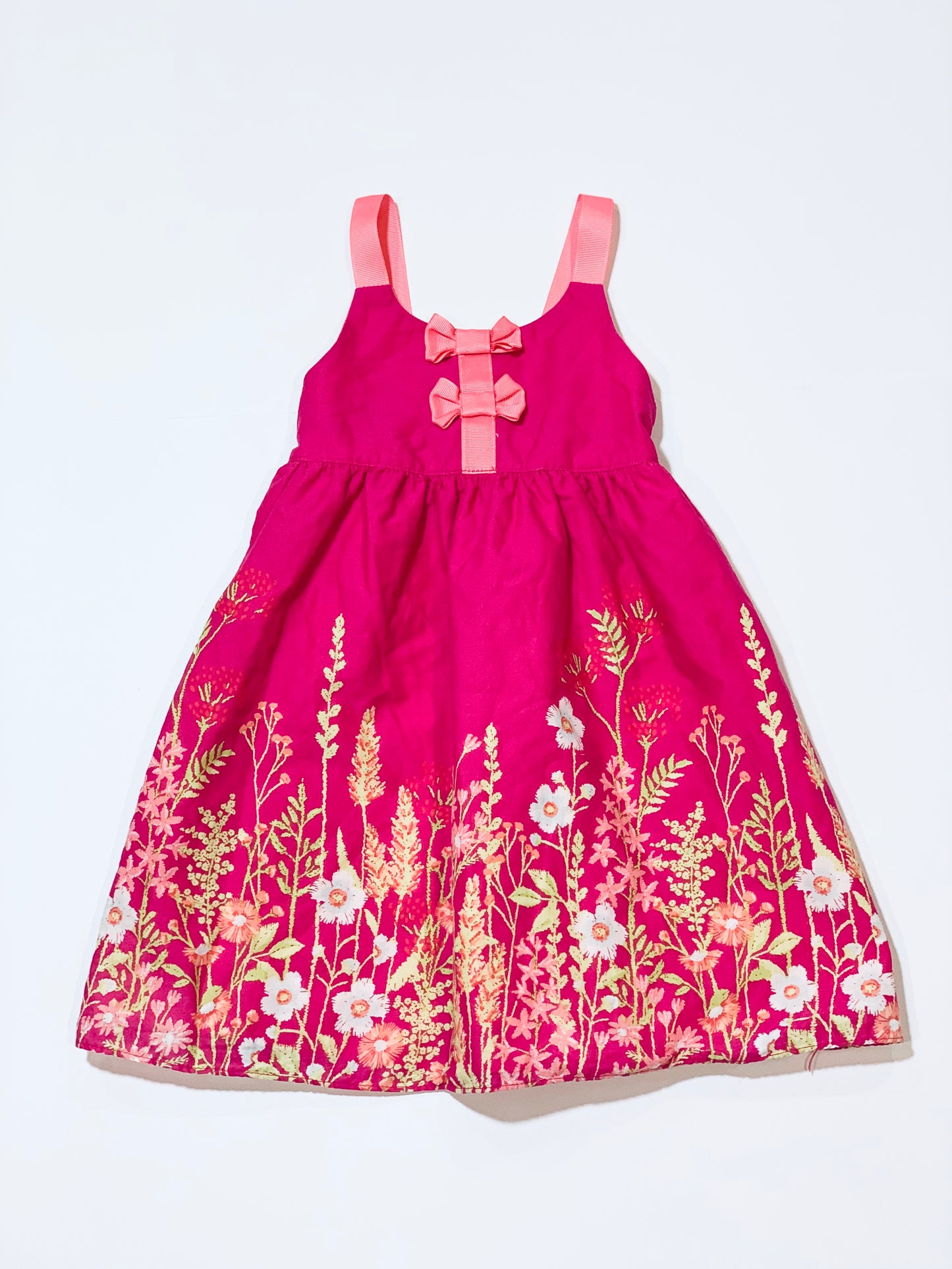 Pink floral dress - Size 2