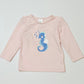 Pink seahorse rashie - Size 1
