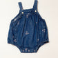 Blue butterfly romper - Size 12 months