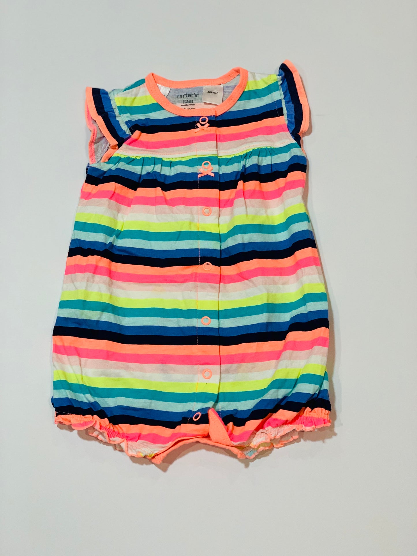 Striped romper - Size 12 months