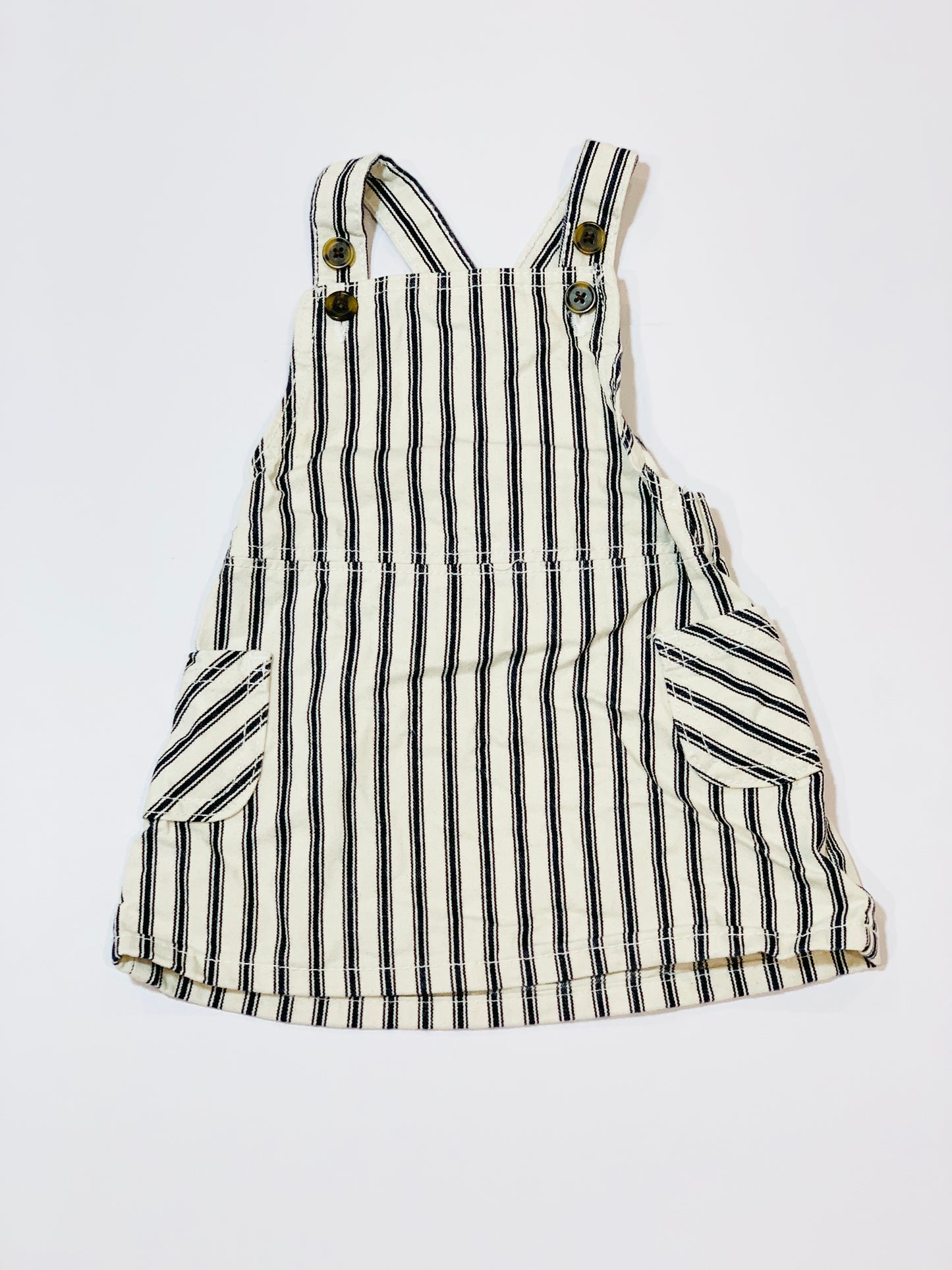 Striped pinafore - Size 1