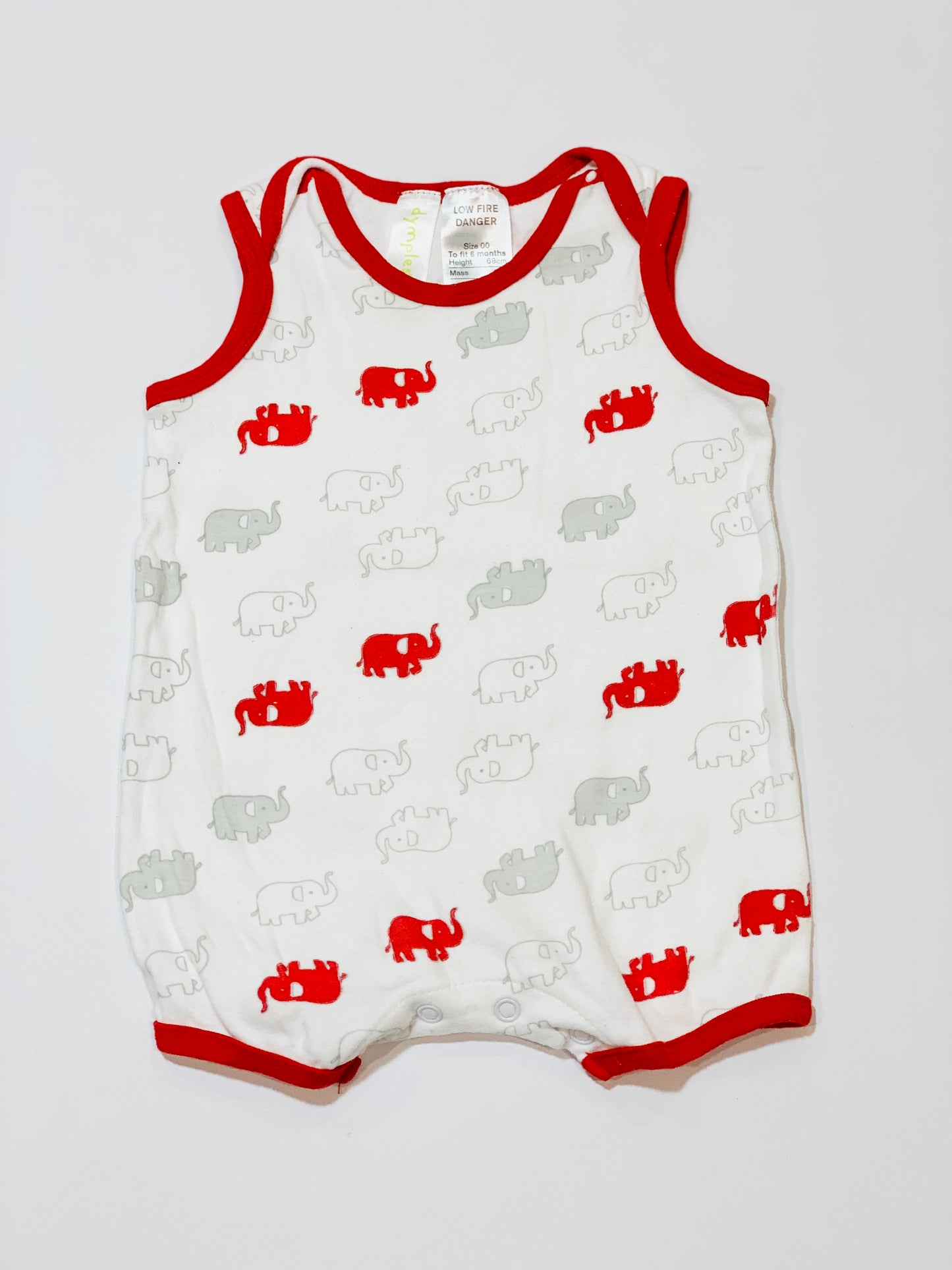 Elephants romper - Size 00