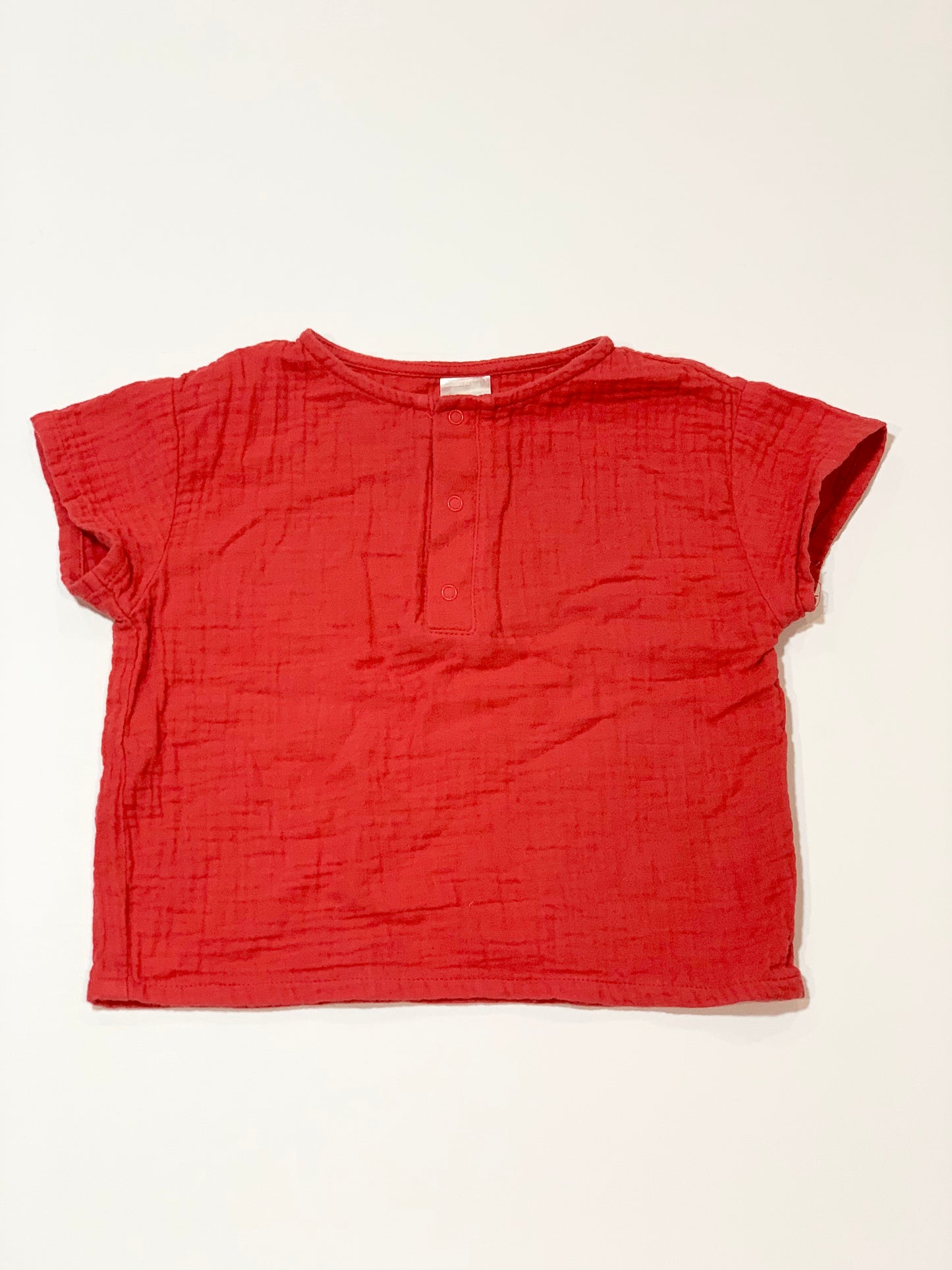 Red cotton top - Size 1