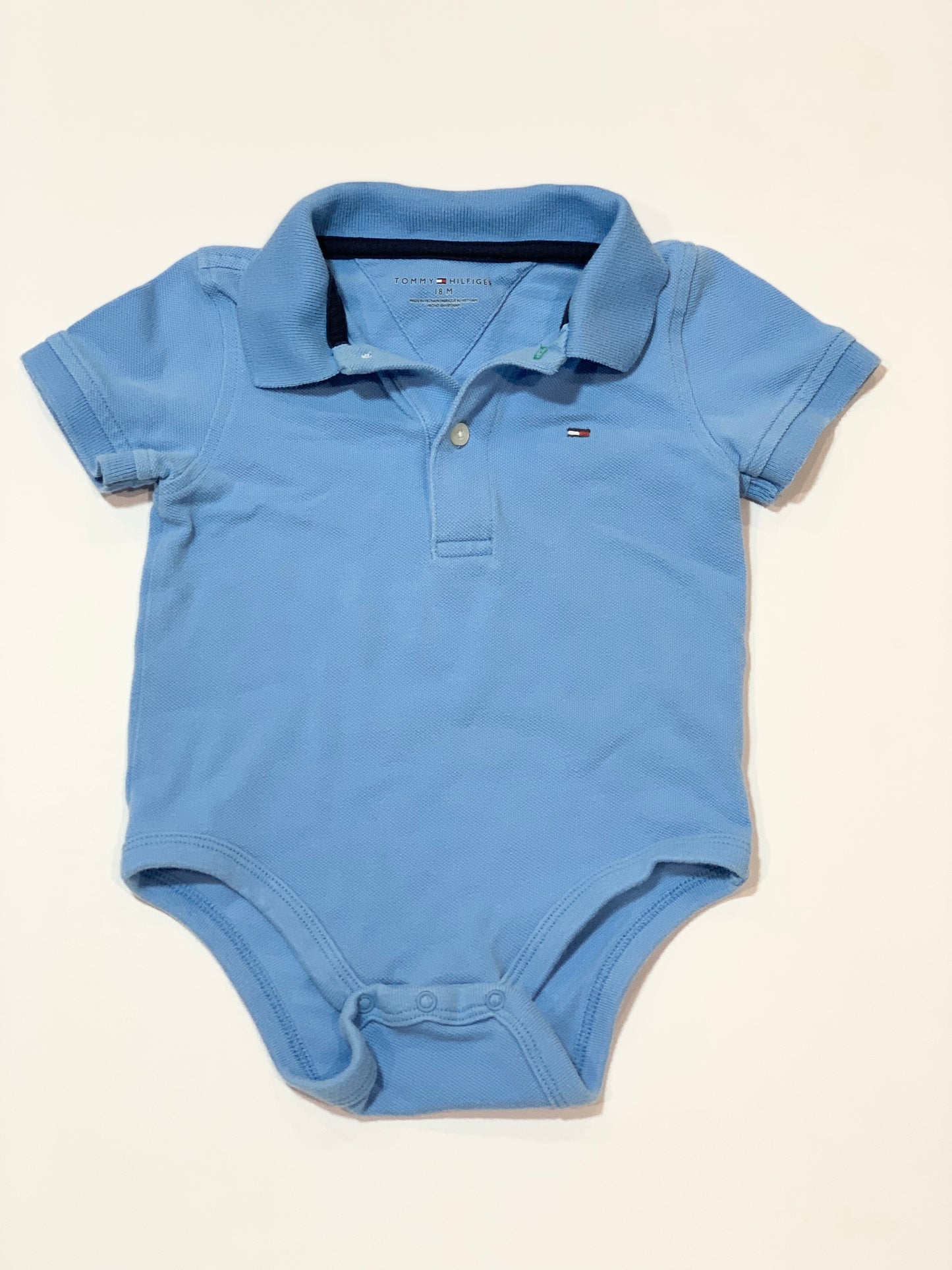 Blue polo bodysuit - Size 1
