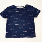 Navy shark tee - Size 2