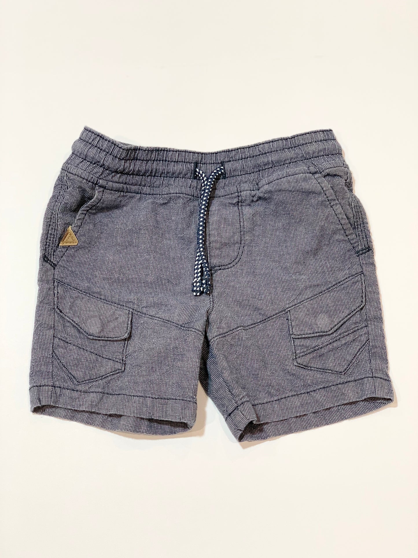 Navy woven shorts - Size 2