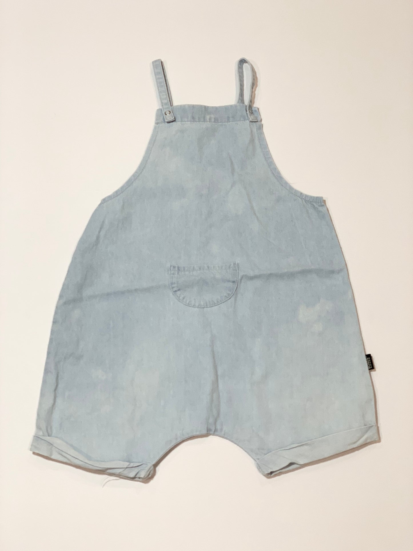 Blue cotton romper - Size 2