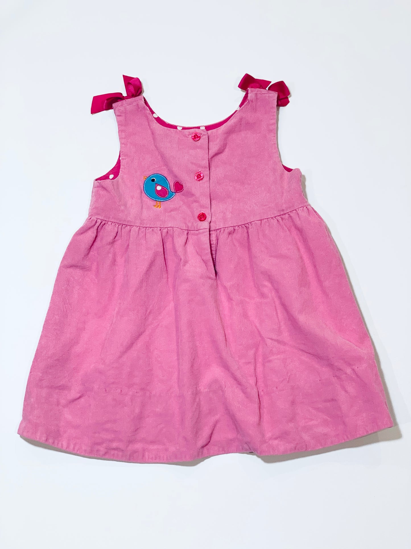 Corduroy bird dress - Size 3
