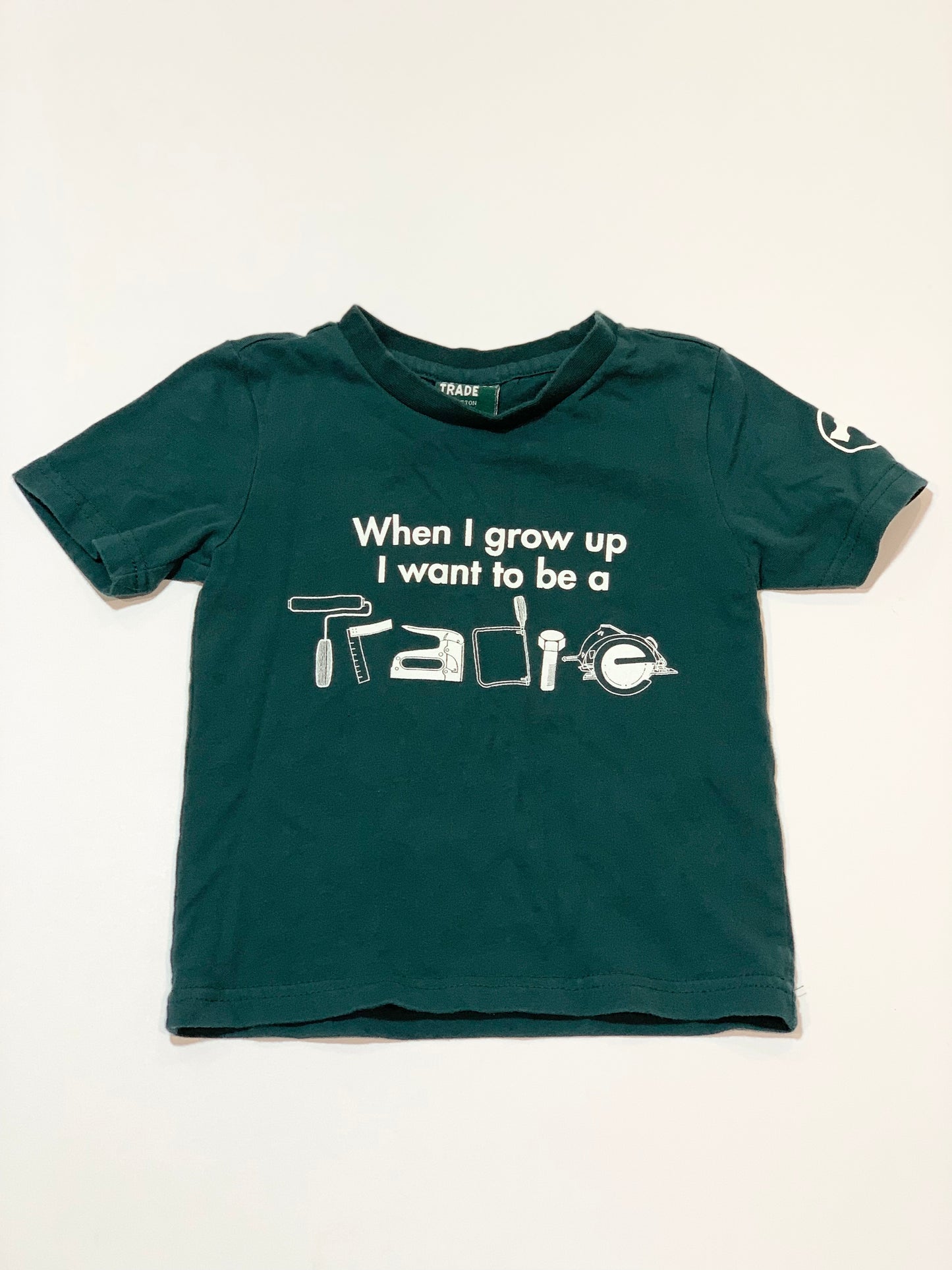 Green tradie tee - Size 1
