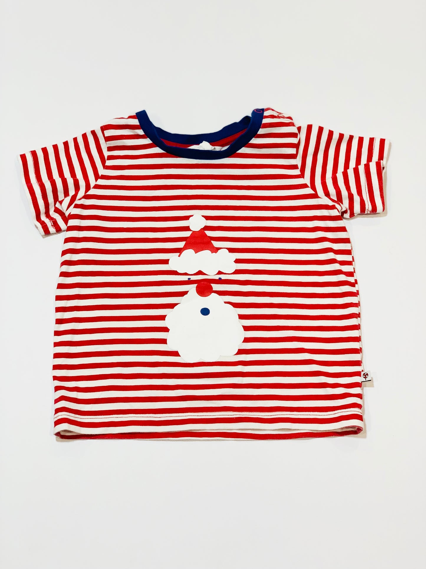 Striped Santa tee - Size 1-2