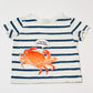 Striped crab tee - Size 2