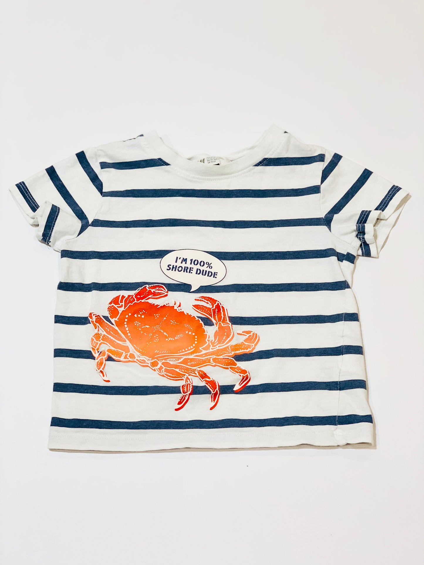 Striped crab tee - Size 2