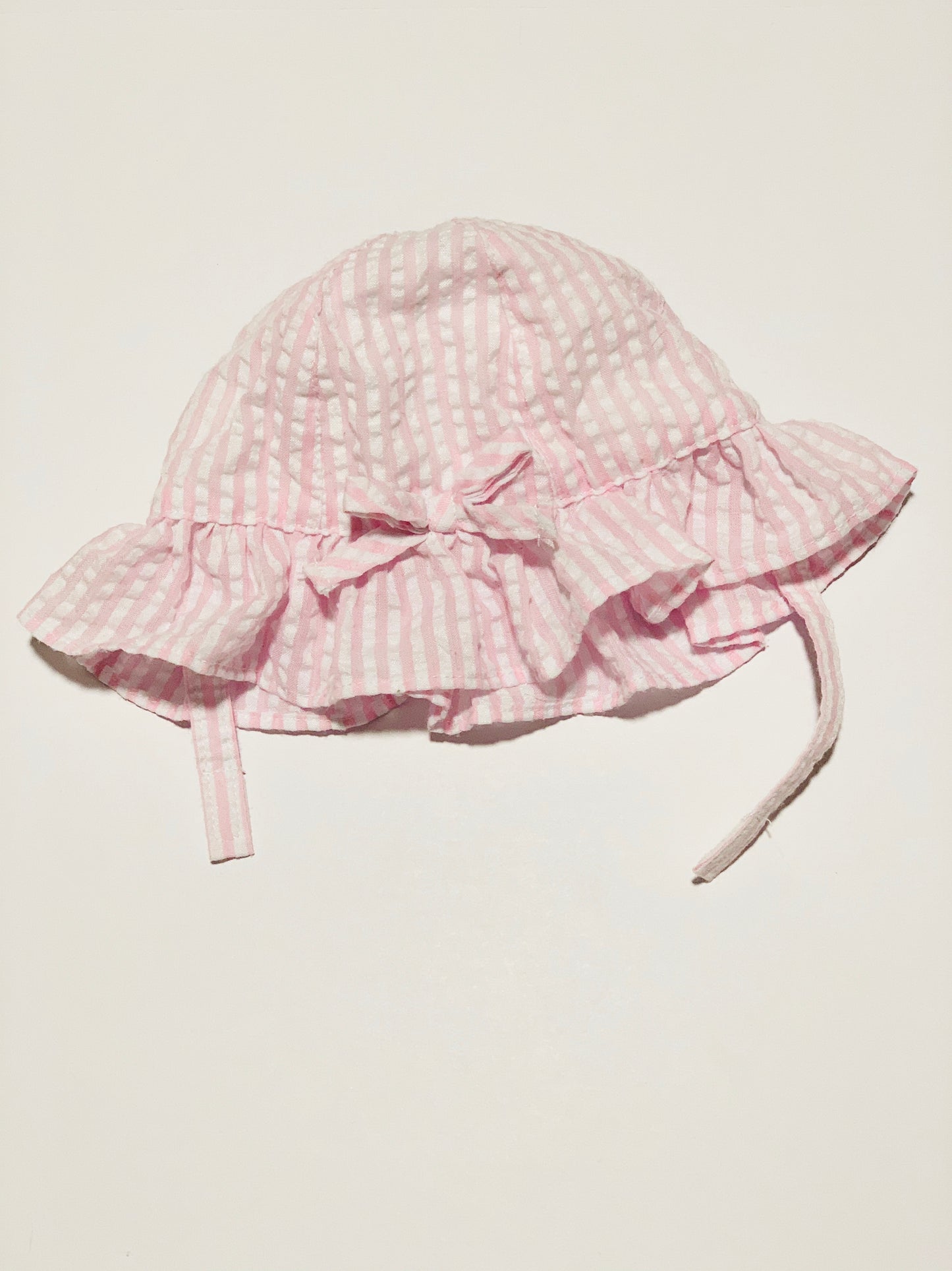 Pink stripe hat - Size 3-6 months