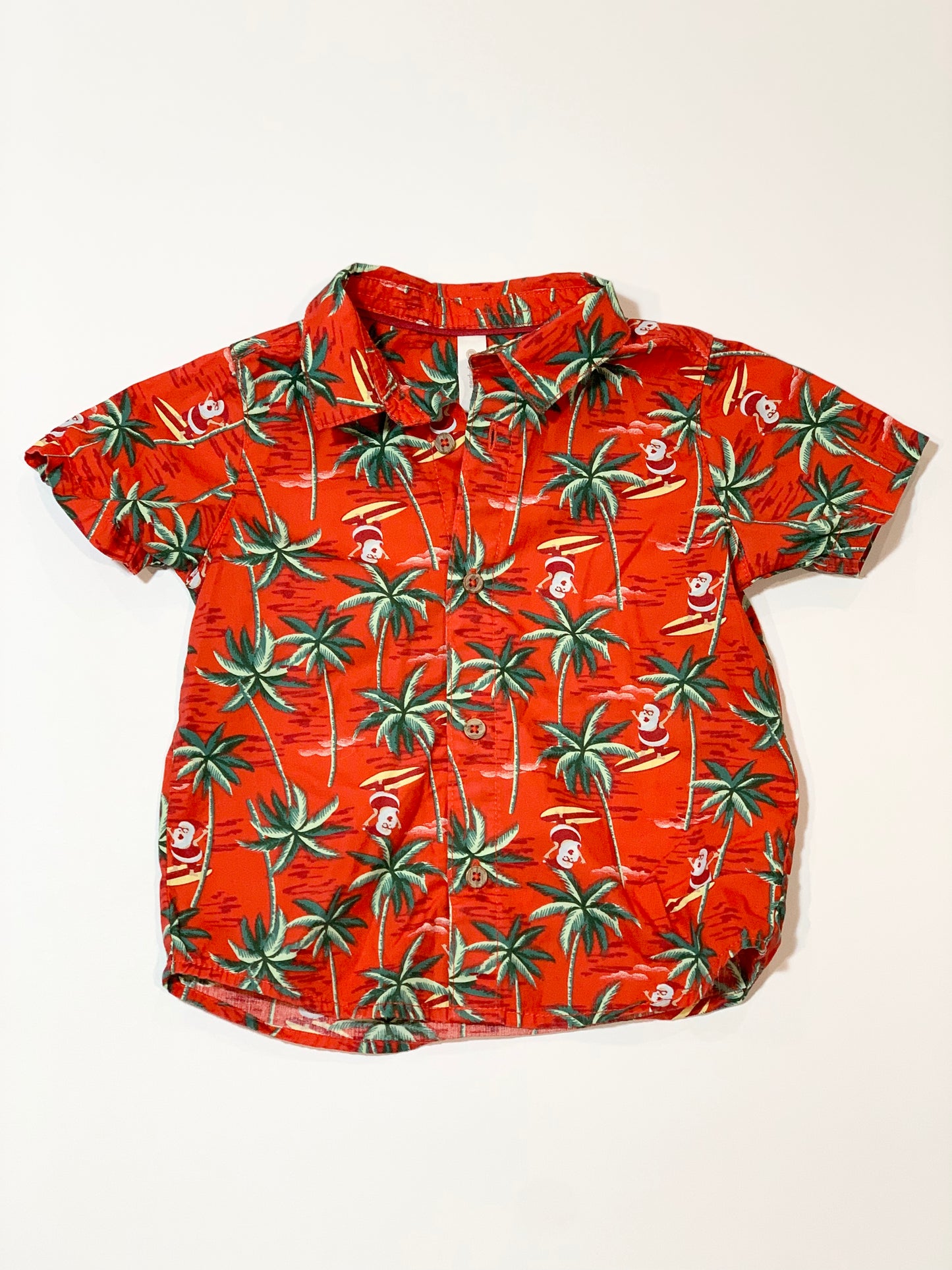 Surfing Santa Christmas shirt - Size 2