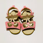 Pink cherry sandals - Size 5