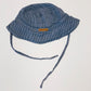 Blue striped hat - Size 12-24 months