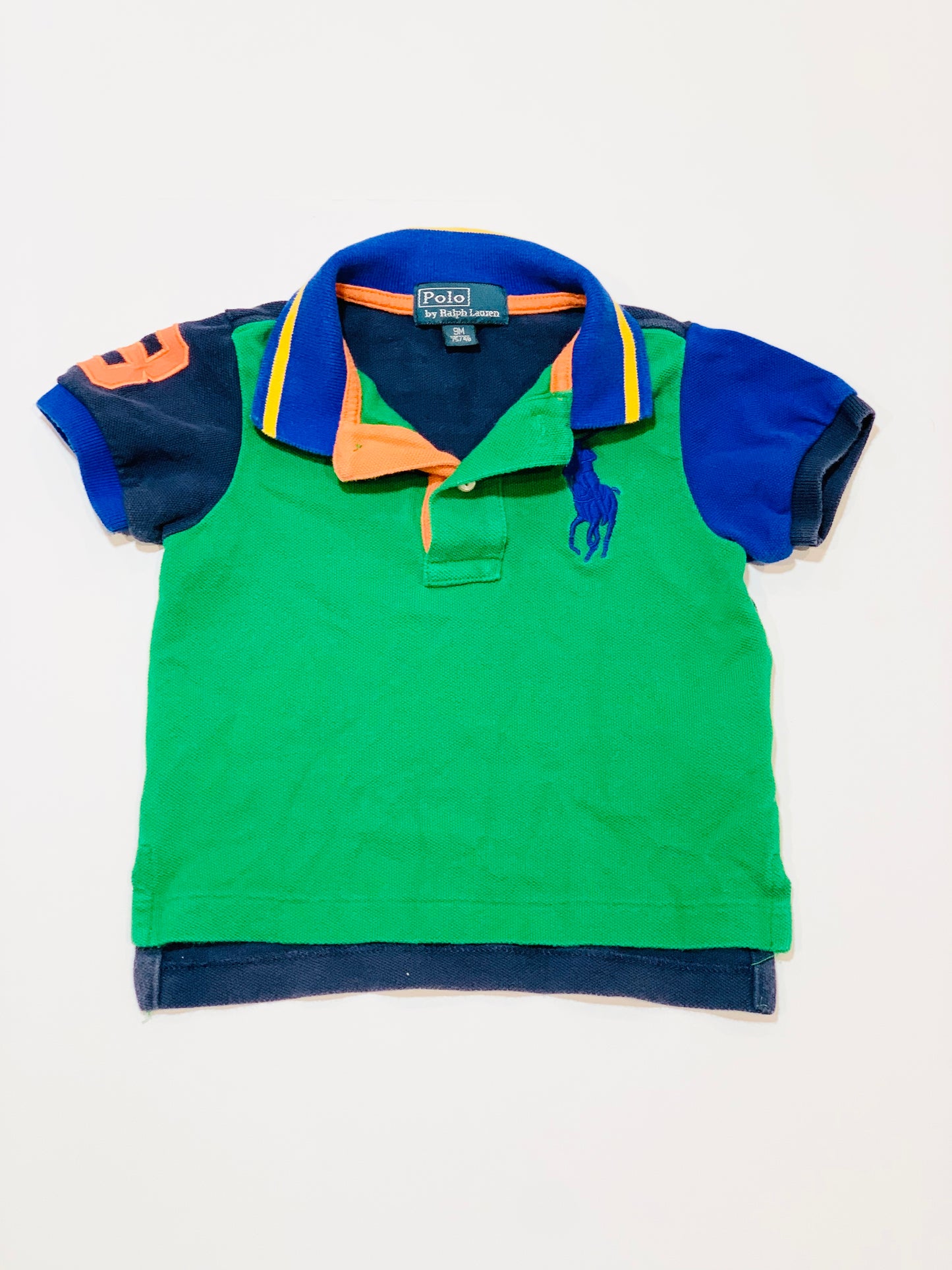 Green polo shirt - Size 6-9 months