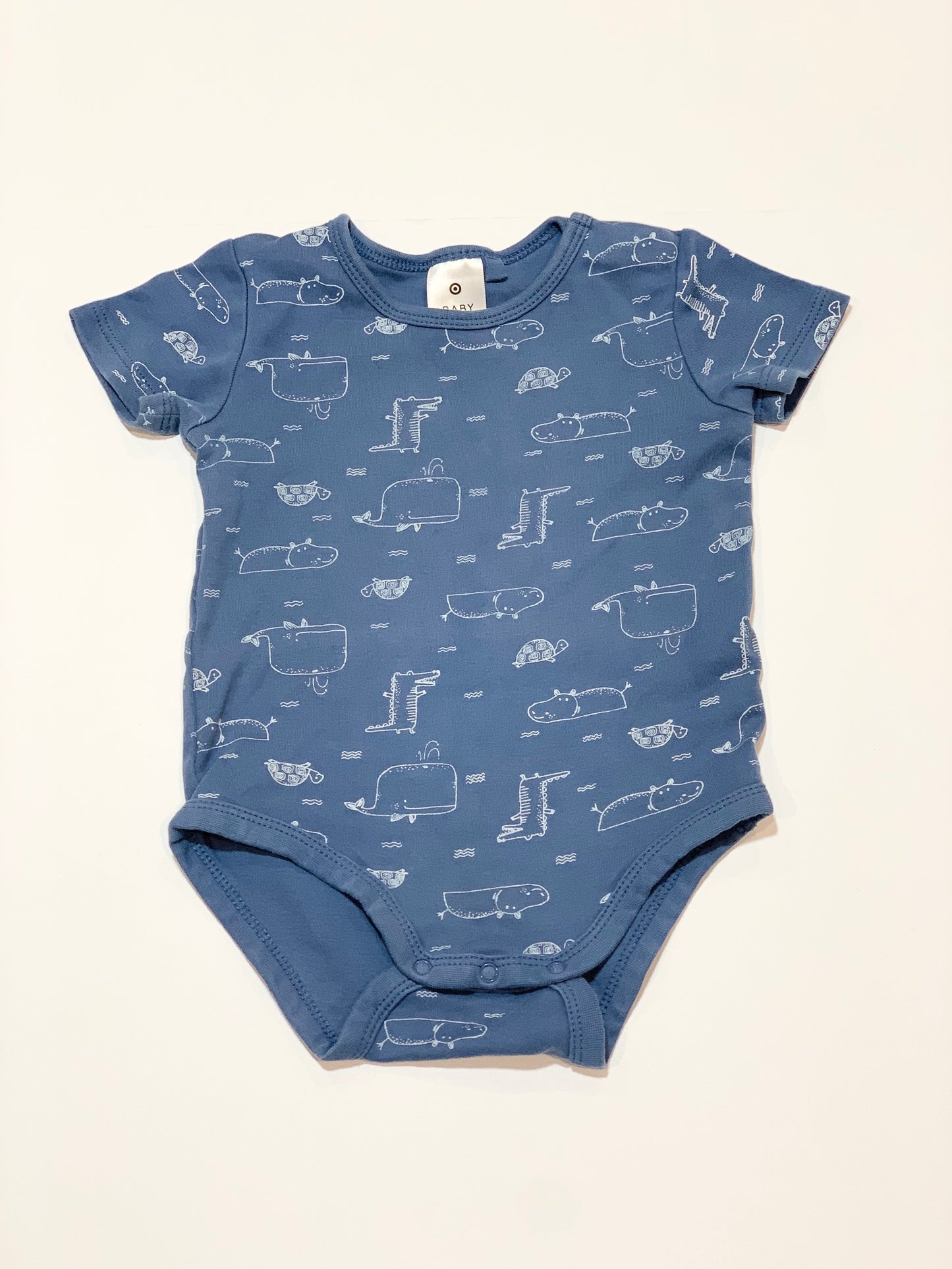 Blue animals bodysuit - Size 0