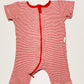 Red striped romper - Size 0