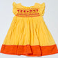 Embroidered yellow dress - Size 2-3