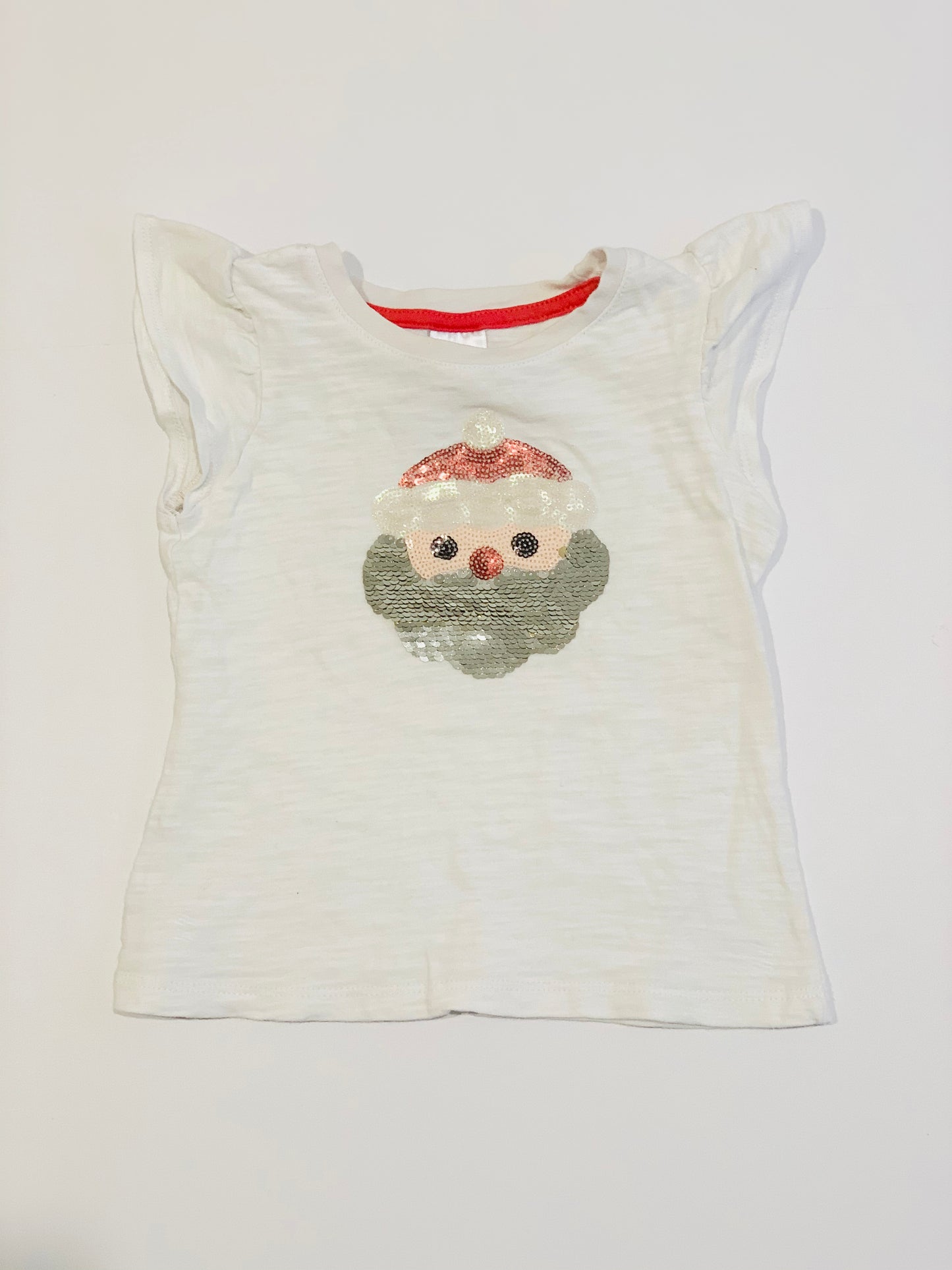 Sequined Santa tee - Size 2
