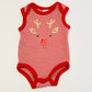 Striped Rudolph bodysuit - Size 000