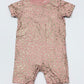Pink leopard romper - Size 0