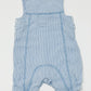 Blue striped overalls - Size 6-9 months