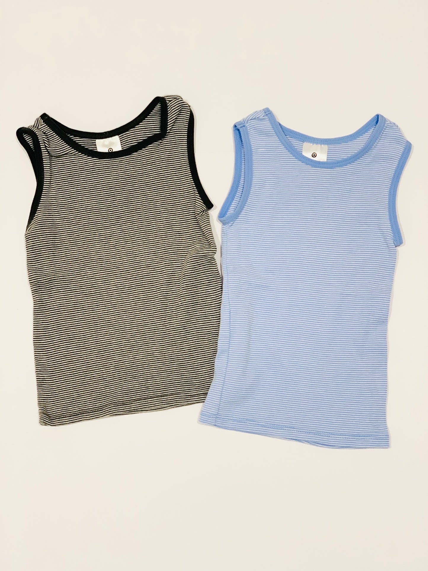 2 x striped singlets - Size 0