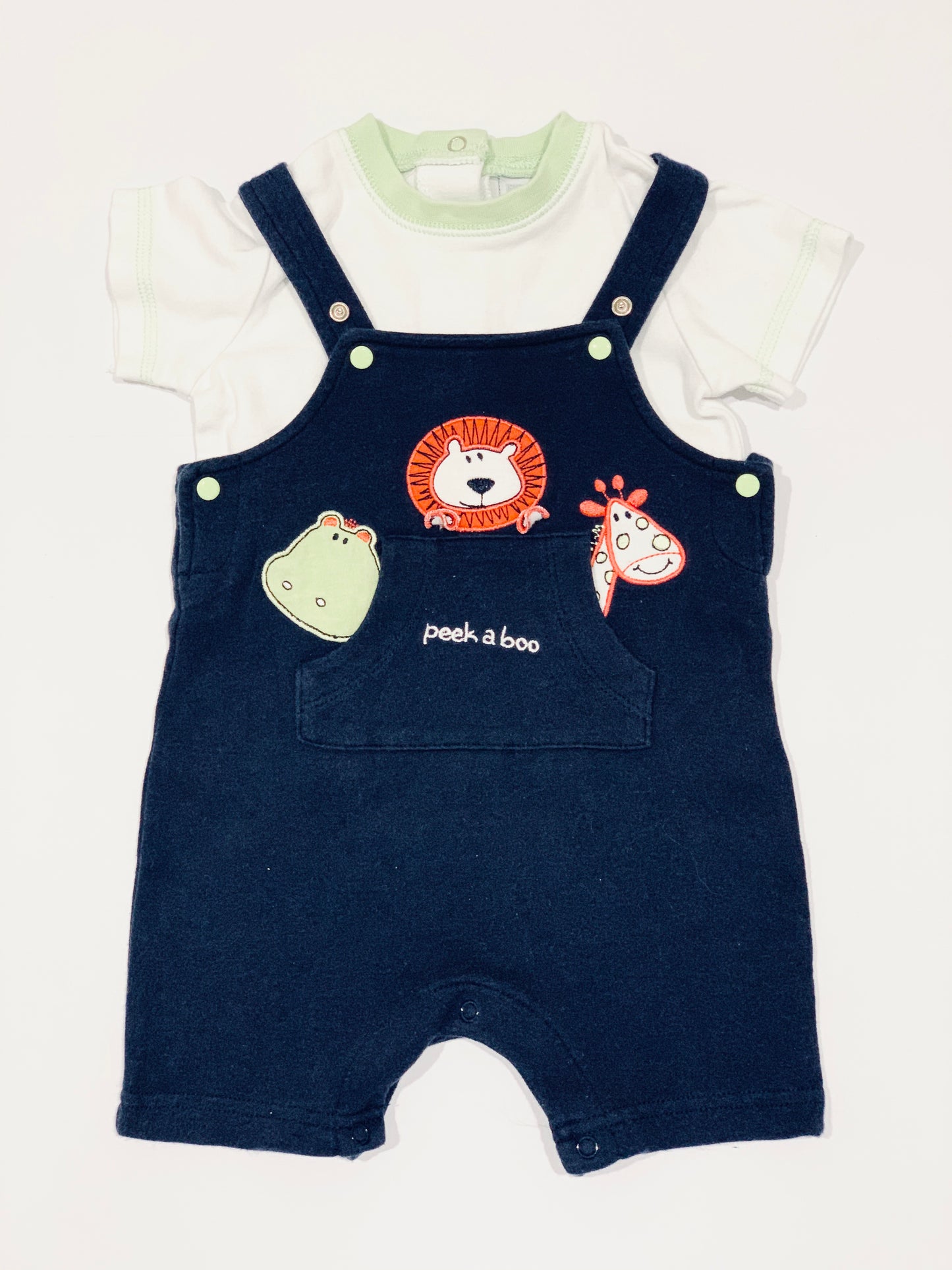 Peek-a-boo overalls - Size 0