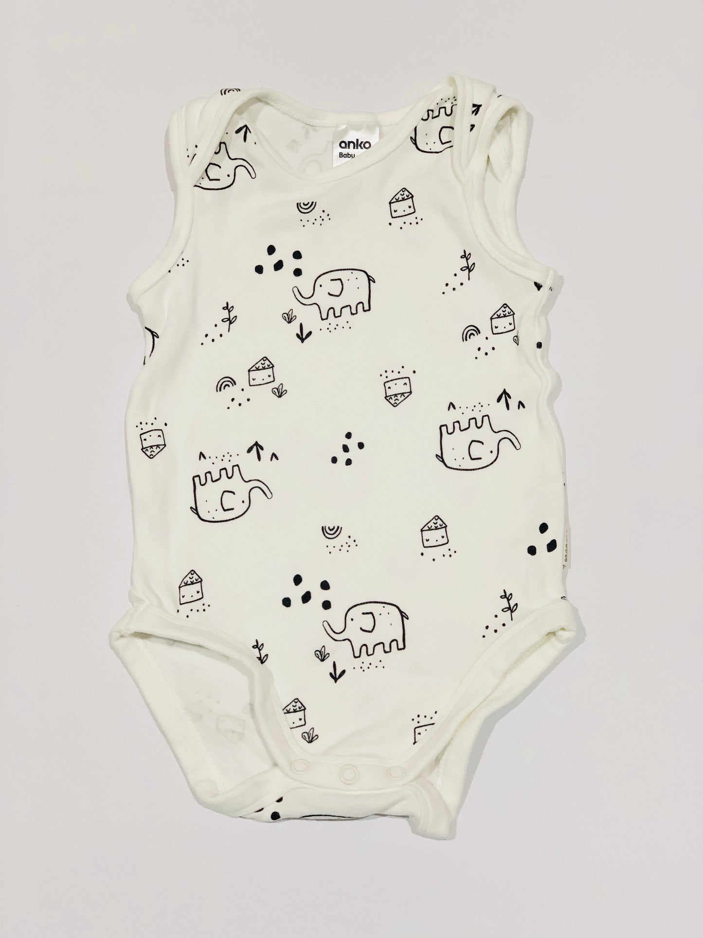 Elephants bodysuit - Size 0