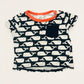 Whales tee - Size 0