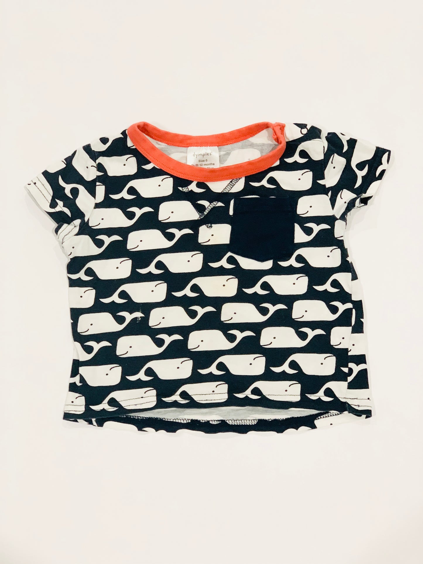 Whales tee - Size 0