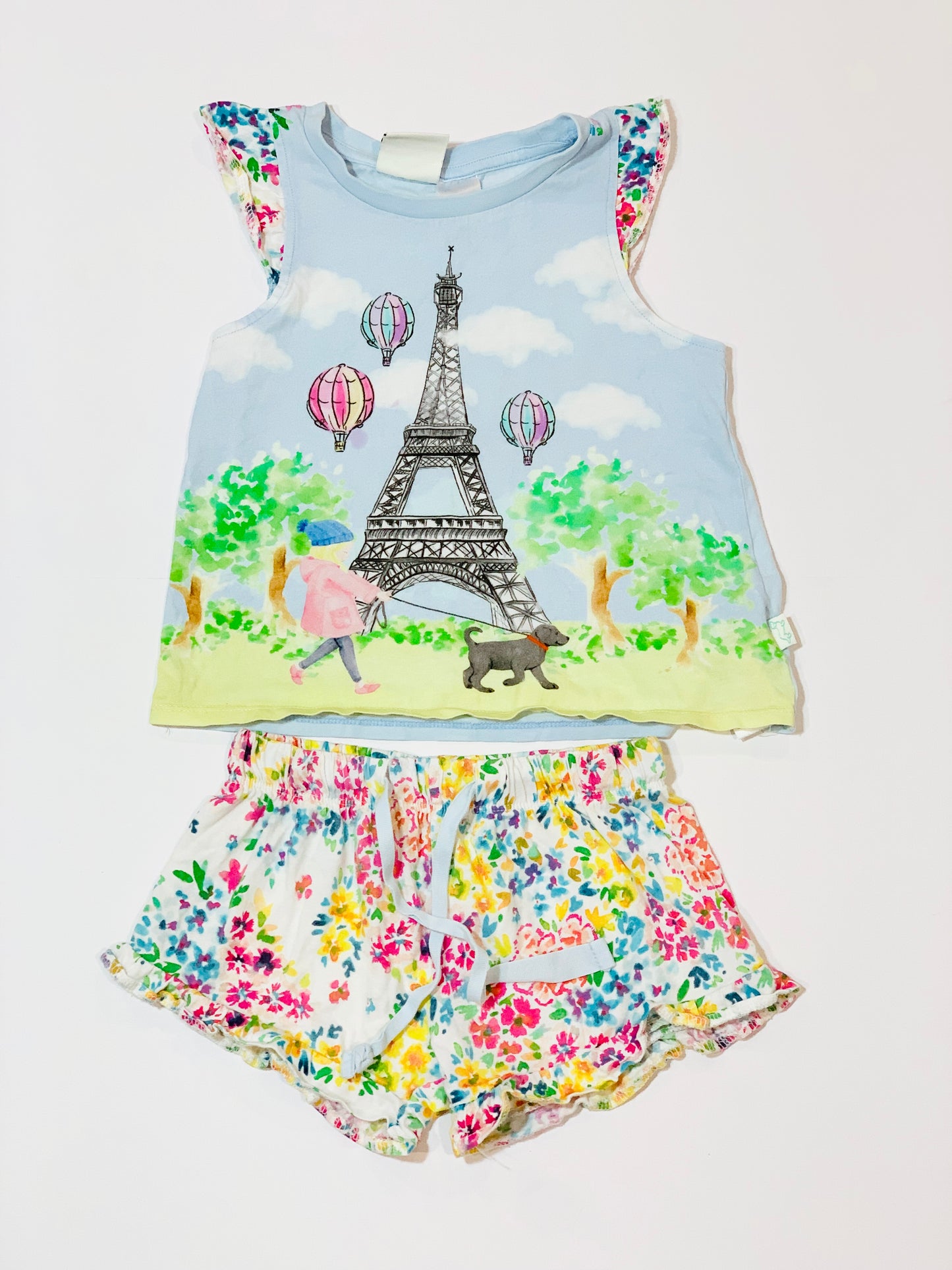 Paris theme pyjamas - Size 2
