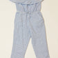 Seersucker jumpsuit brand new - Size 2